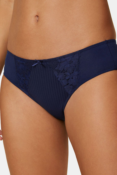 Triumph Medium Rise Full Coverage Hipster Panty - Navy Blue — image 3